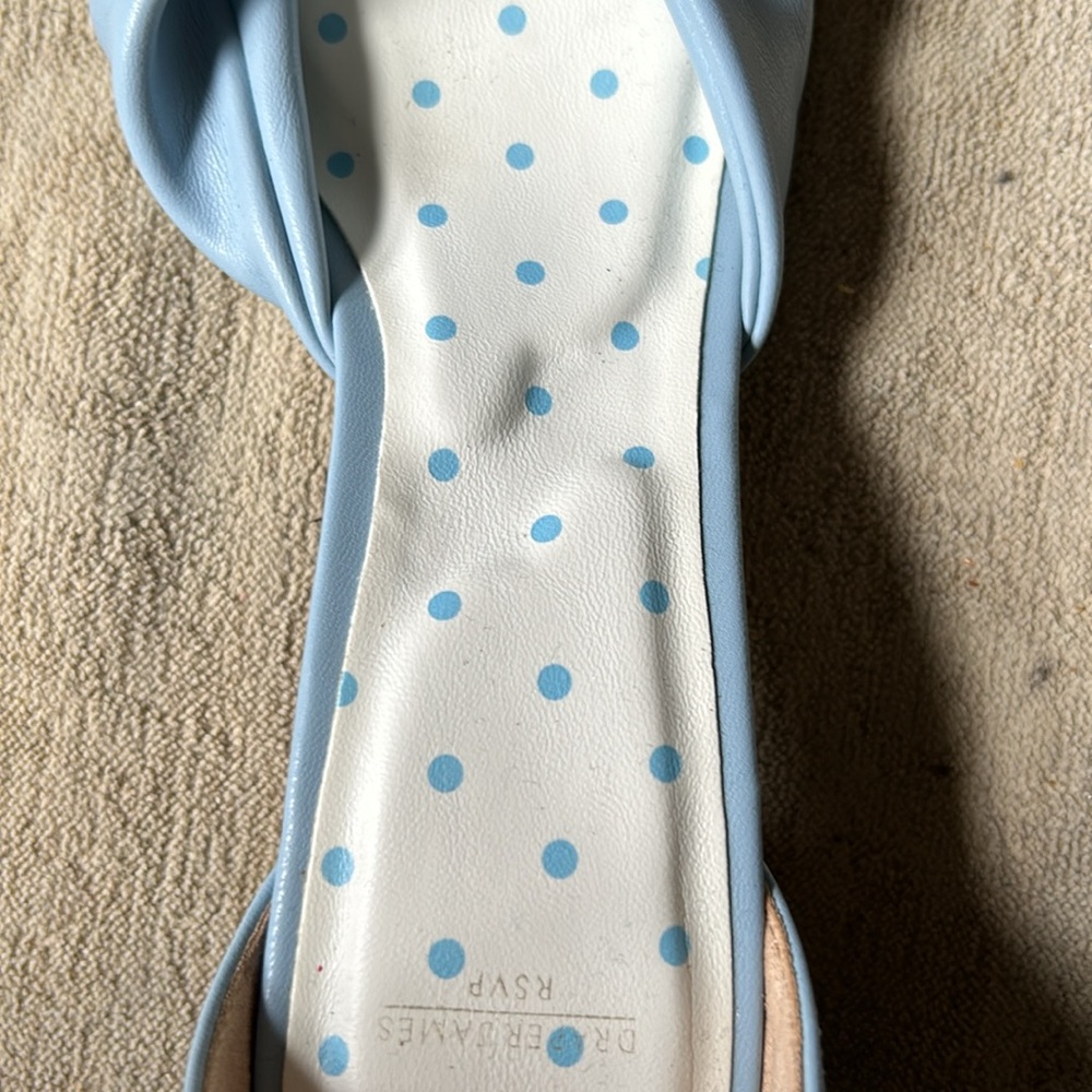 Draper James Light Blue Knotted Strap Sandals - Picture 5 of 5